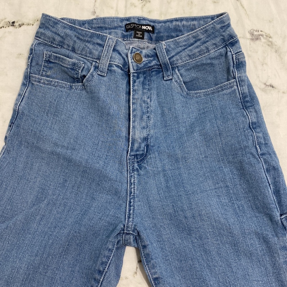 Cargo style skinny jeans
